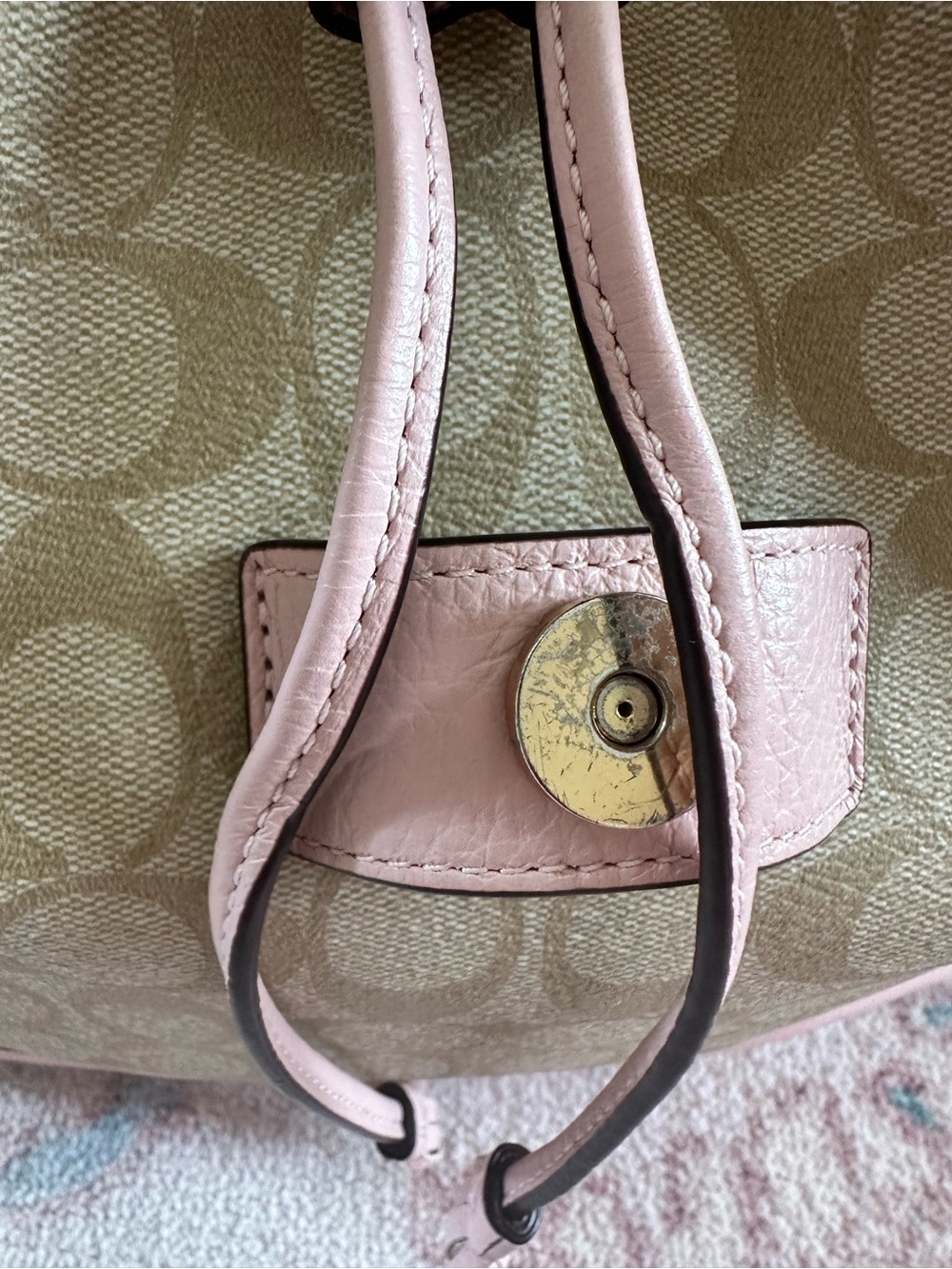 Disney x Coach 101 Dalmatians Elle Backpack Pink Signature Canvas Rare - Picture 5 of 9